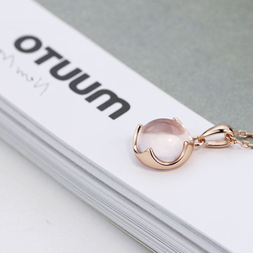 rose quartz pendant for men amazon