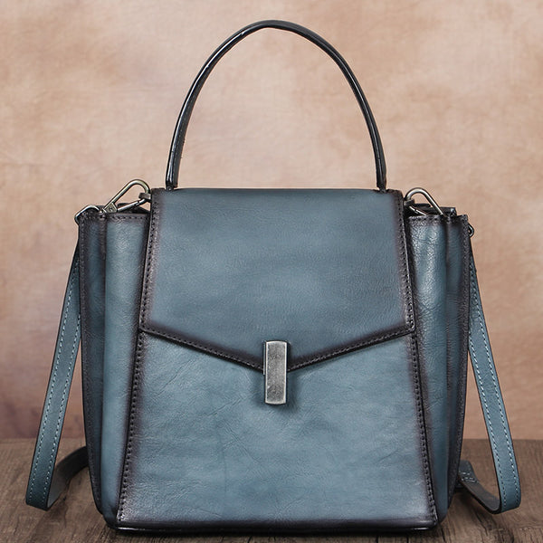 Small Women's Leather Satchel Handbags Purse Crossbody Bag for Women Beautiful