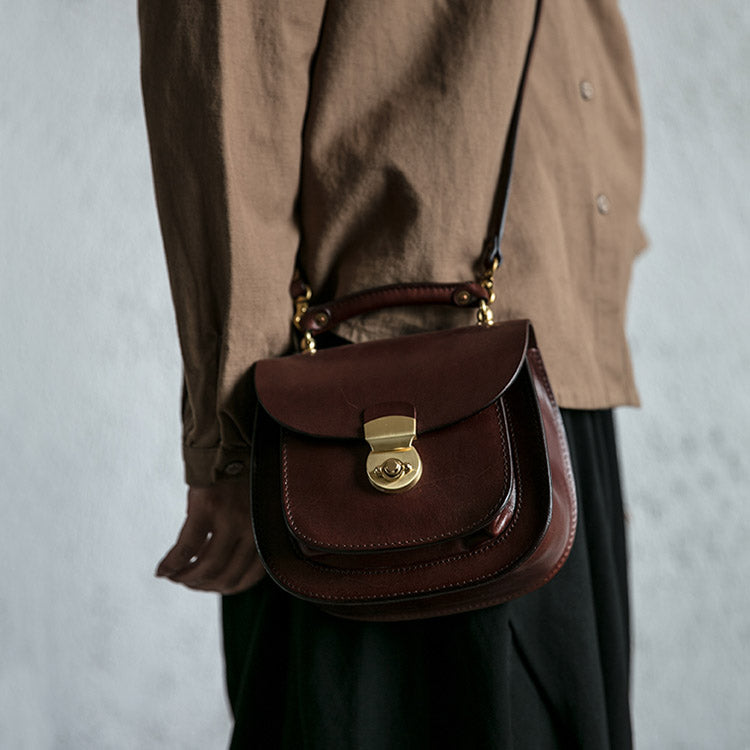 Vintage Womens Small Tan Leather Crossbody Handbags Bags Purse for Wom – igemstonejewelry