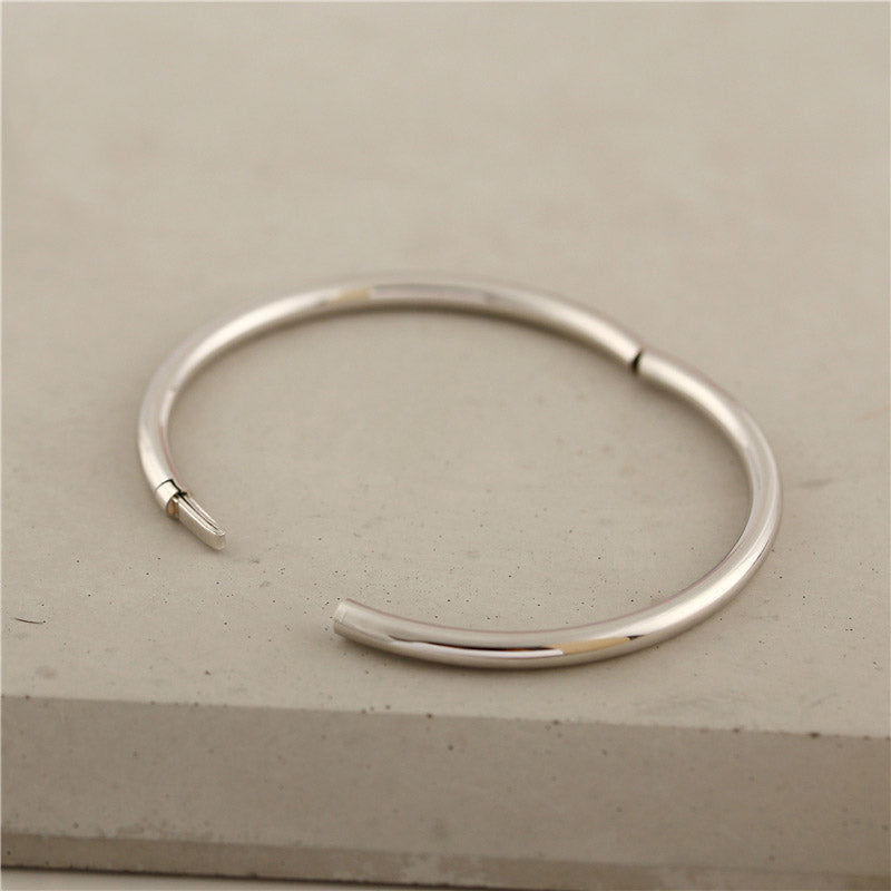 womens silver bangle bracelet