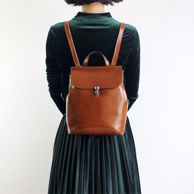 leather backpack crossbody