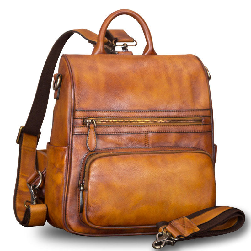 Vintage Ladies Leather Satchel Backpack Purse Sling Bags for Women – igemstonejewelry