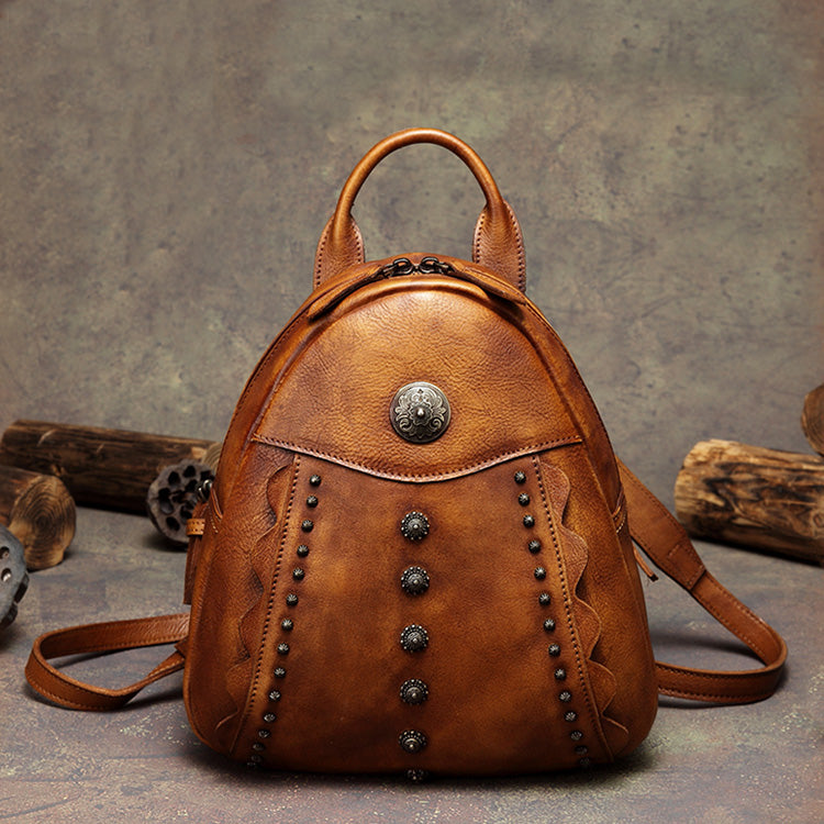 cute leather backpack purse