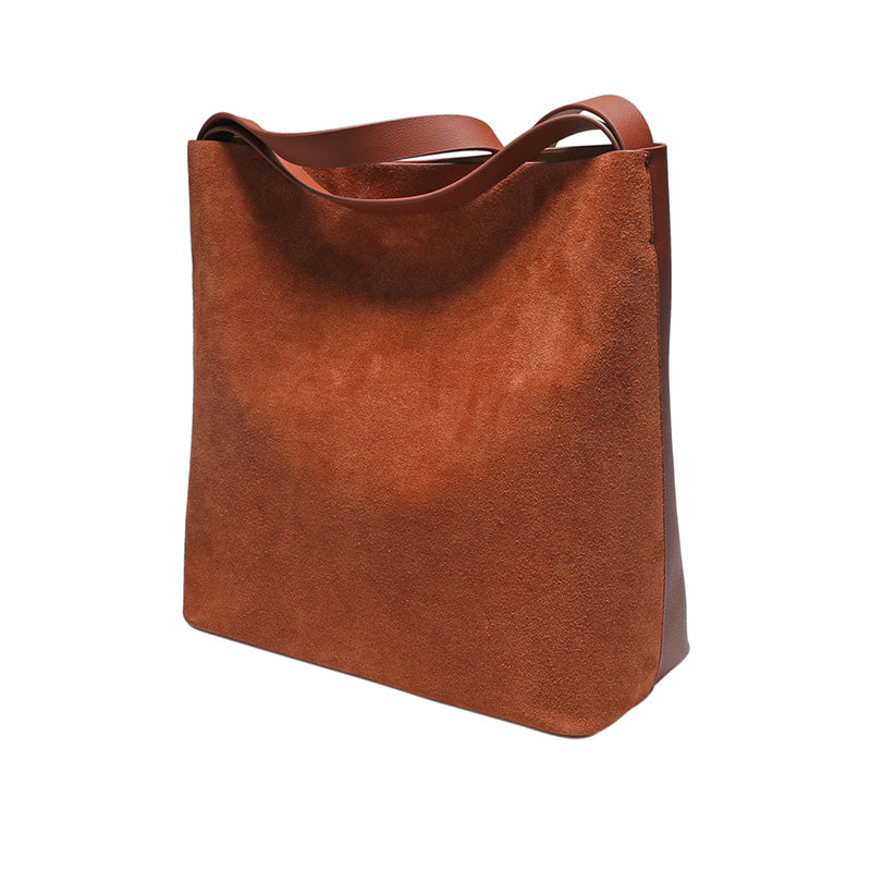 Brown Real Leather Womens Tote Bags Purse Handbags Cross Shoulder Bag ...