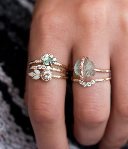 vintage stackable rings