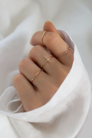 minimalist stackable rings