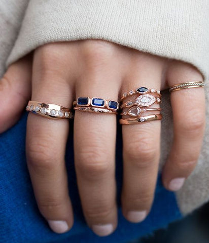 30 Fashion Stackable Rings For Your Everyday Look