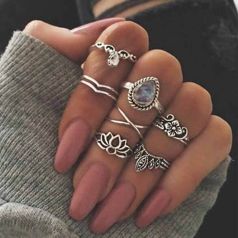 boho stackable rings