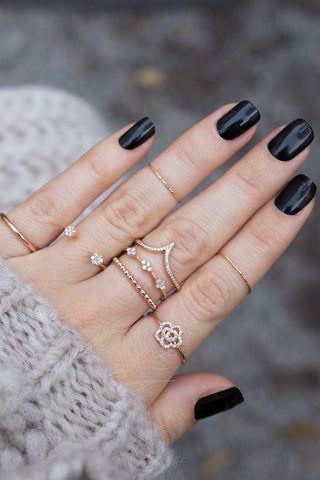 feminine stackable rings