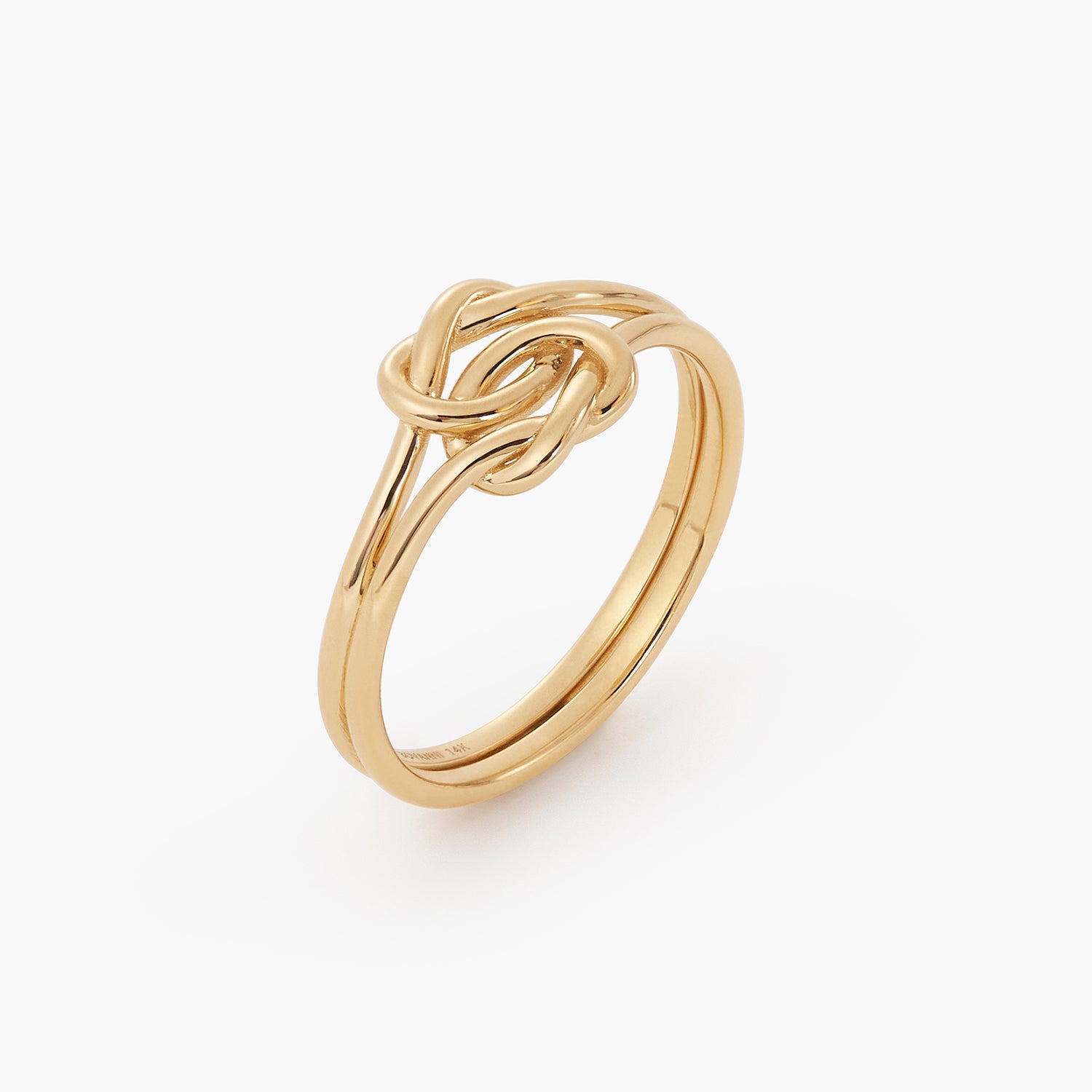 Gold Plated Double Knot Ring in 2023