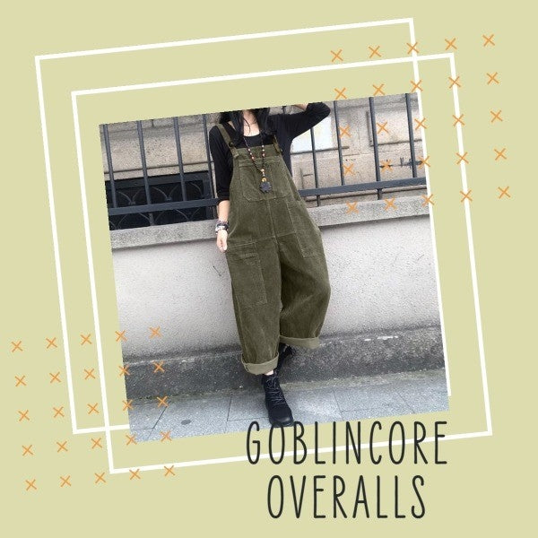 goblincore overalls