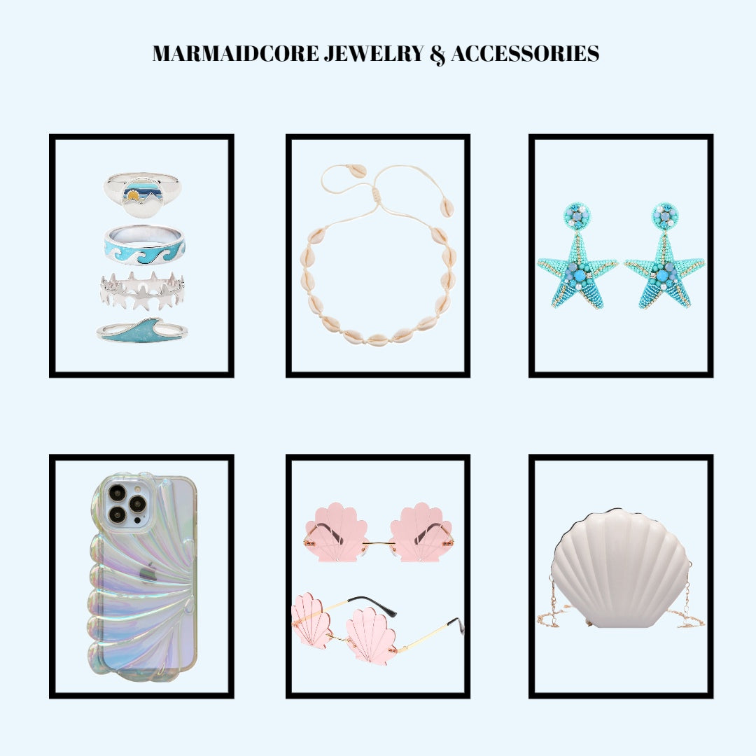 mermaidcore jewelry and accessories