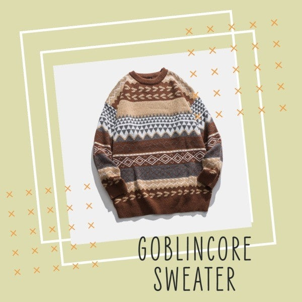 goblincore sweater