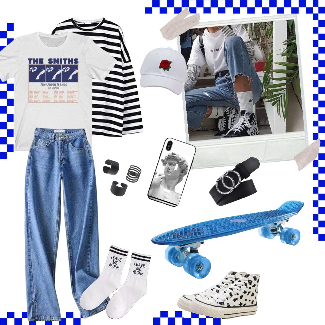 skater girl aesthetic outfits