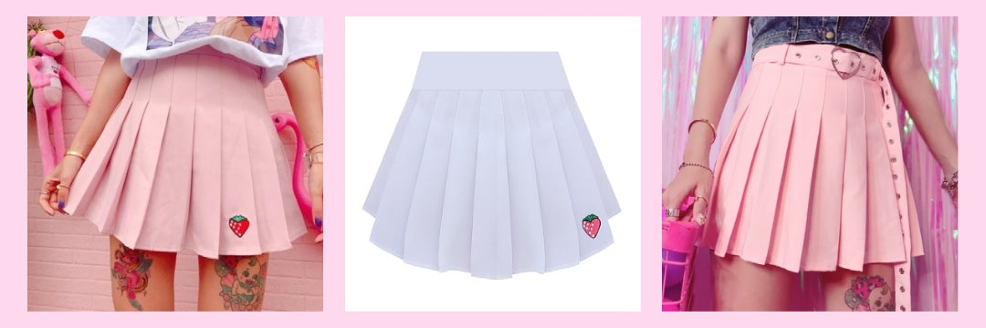 strawberry milk skirts