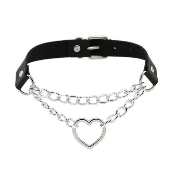Metal Heart Choker | Aesthetic Jewelry