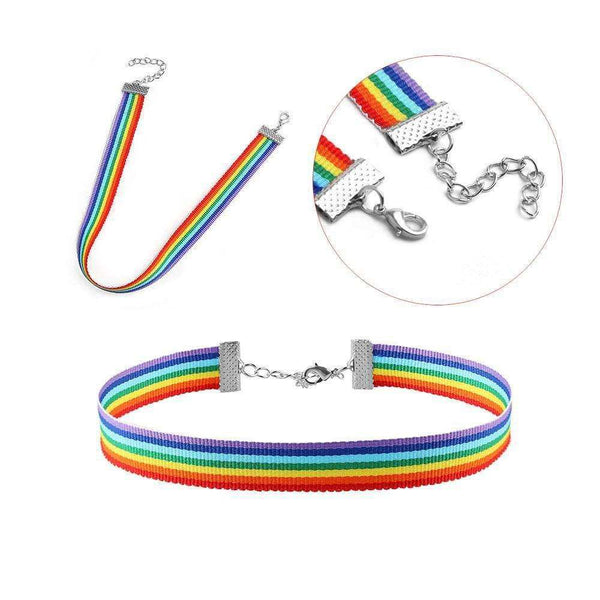 Rainbow Choker Necklace | All things Rainbow
