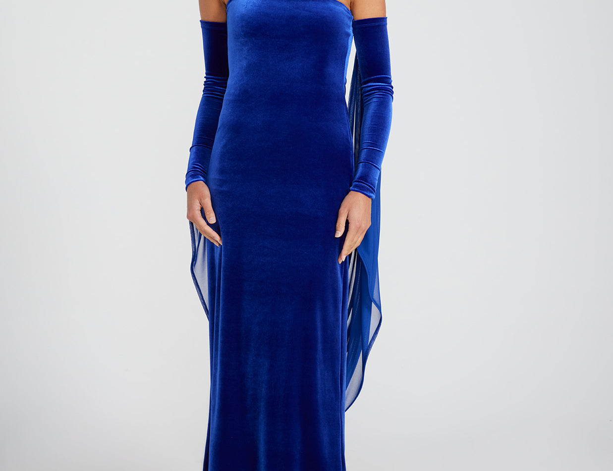 Jacqueline Crepe Dress in Paisley Blue – Mode Sportif
