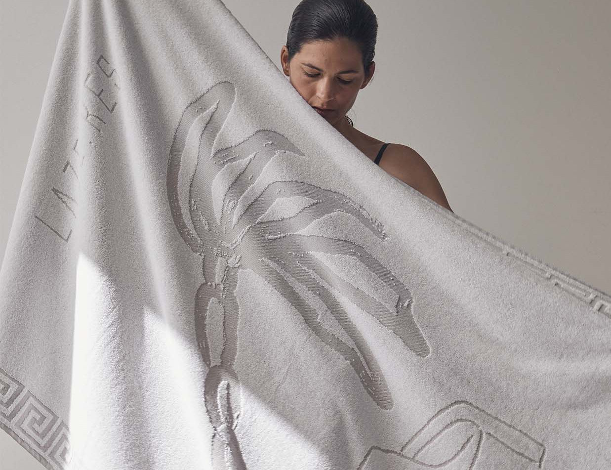 Anine Bing | Bahia Towel - Lavender Monogram Print