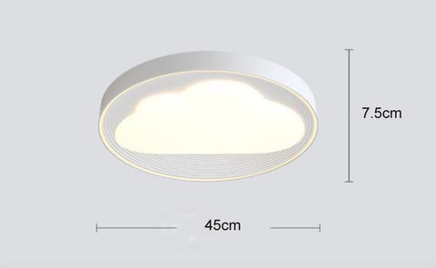 Nordic Cloud Iron Simple LED Ceiling Lamp