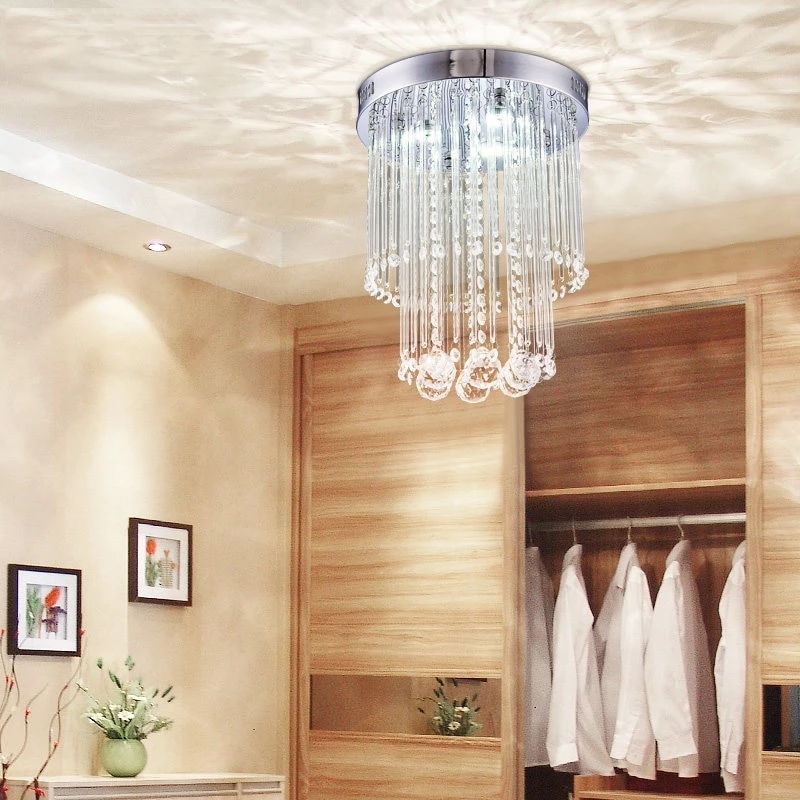 Modern Crystal LED Pendant Light Fixture For Indoor Lamp lamparas De ...