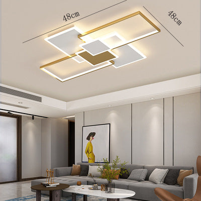 Rectangular Living Room Ceiling Lamp Nordic Simple