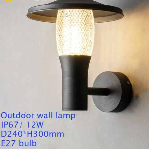 Aluminum Modern LED Waterproof IP67 Wall Lighting 12W Indoor