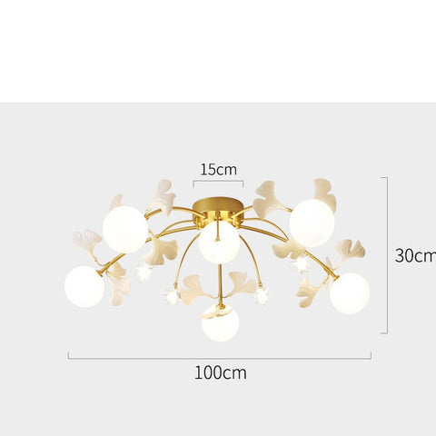 Petals Living Room Bedroom Ceiling Lamp Simple Creative Hall