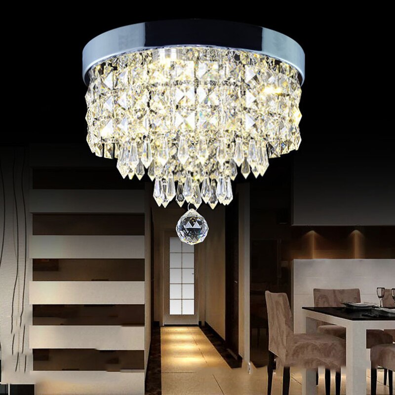 Modern Crystal LED Ceiling light Fixture For Indoor Lamp lamparas de t ...