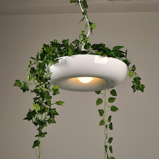 Nordic Plant Pendant Lights DIY Sky garden Led Lamp Flower Pot Hanging