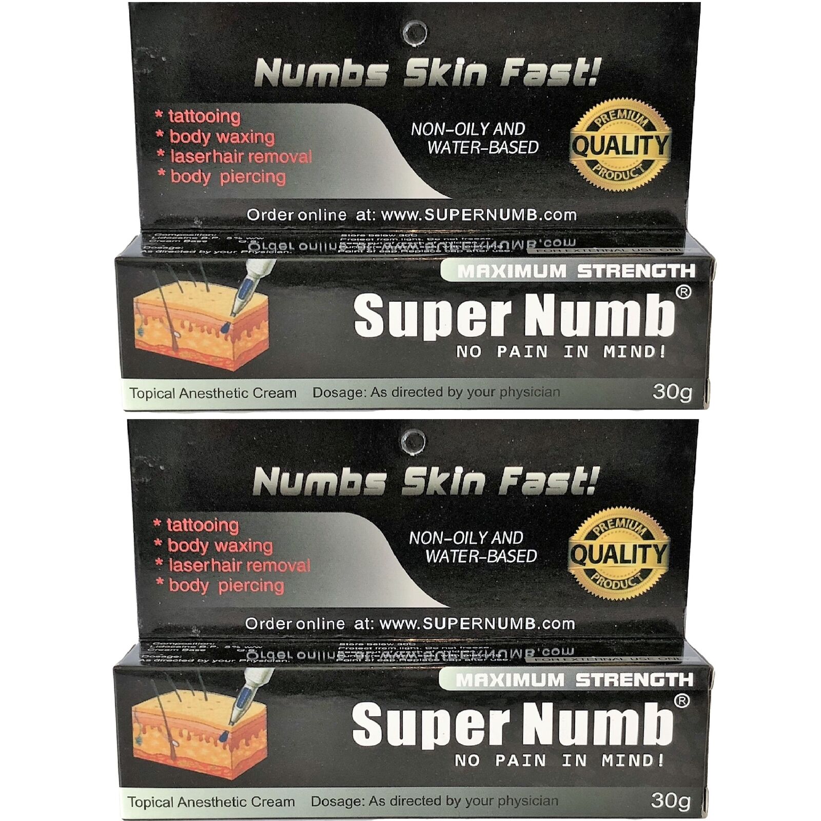 30g Tube SUPER NUMB Topical Numbing Cream