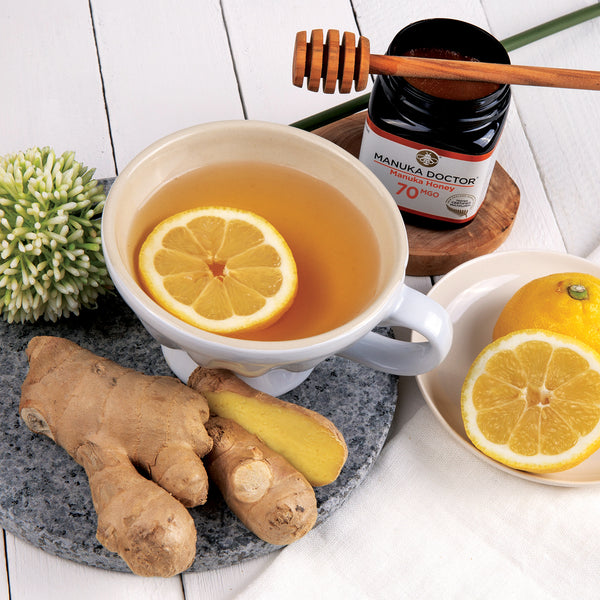 Manuka Honey, Lemon & Ginger Drink