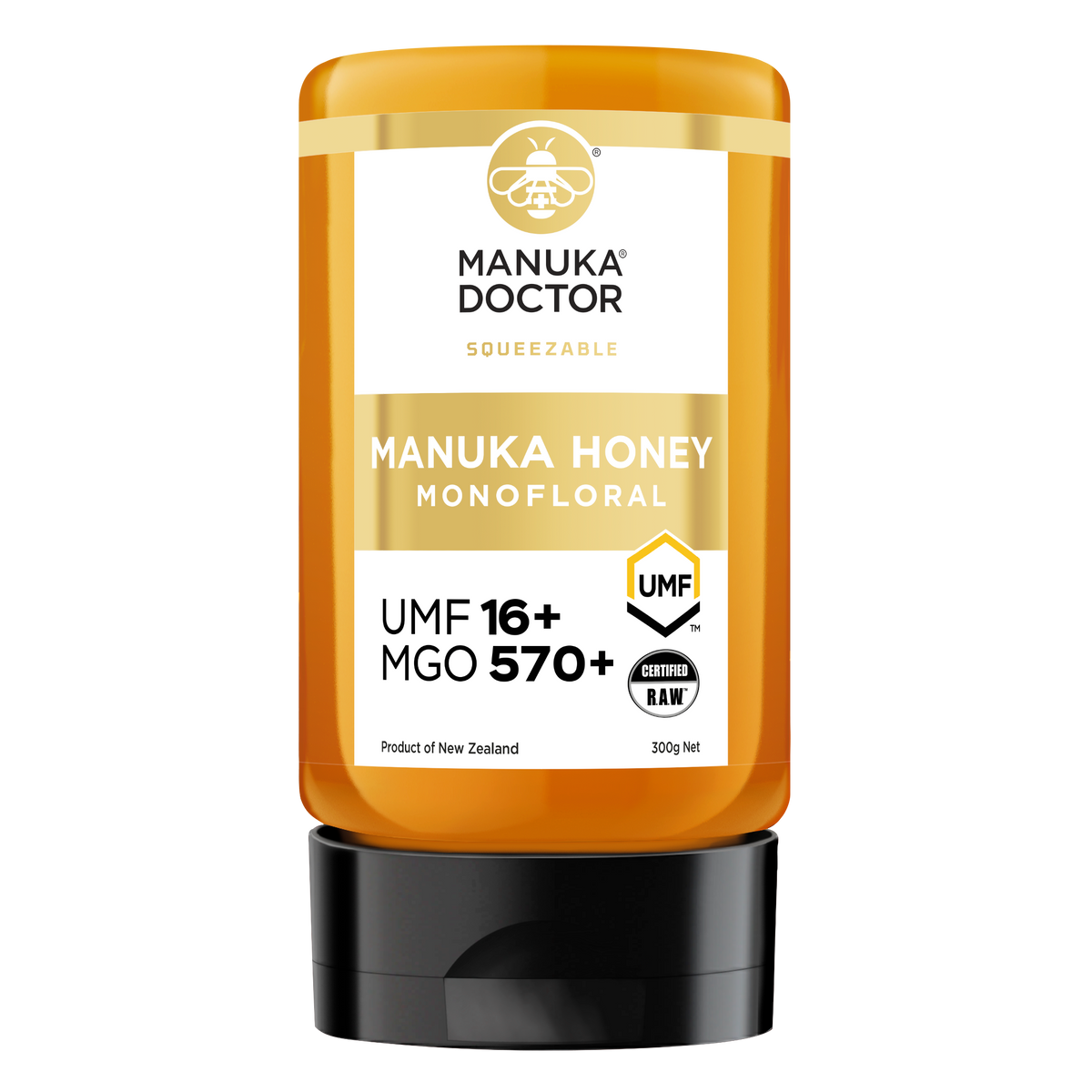 570 MGO Squeezable Manuka Honey 300g - UMF 16+