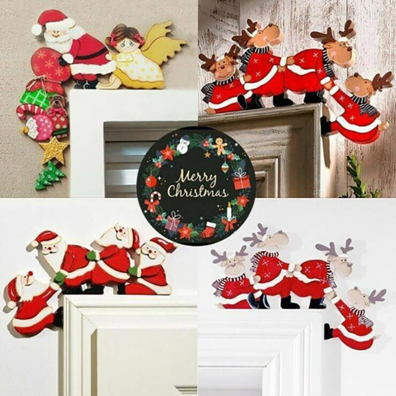 christmas decoration door frame