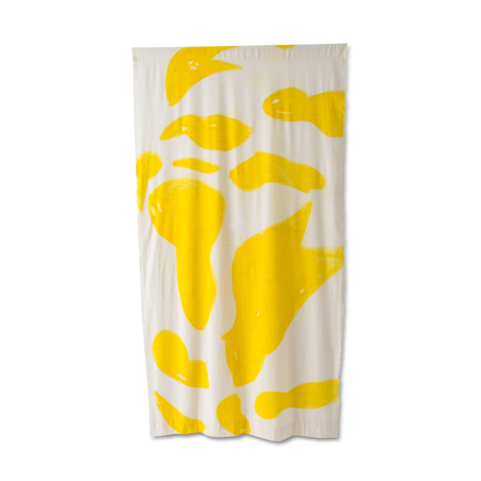 yellow curtain fabric