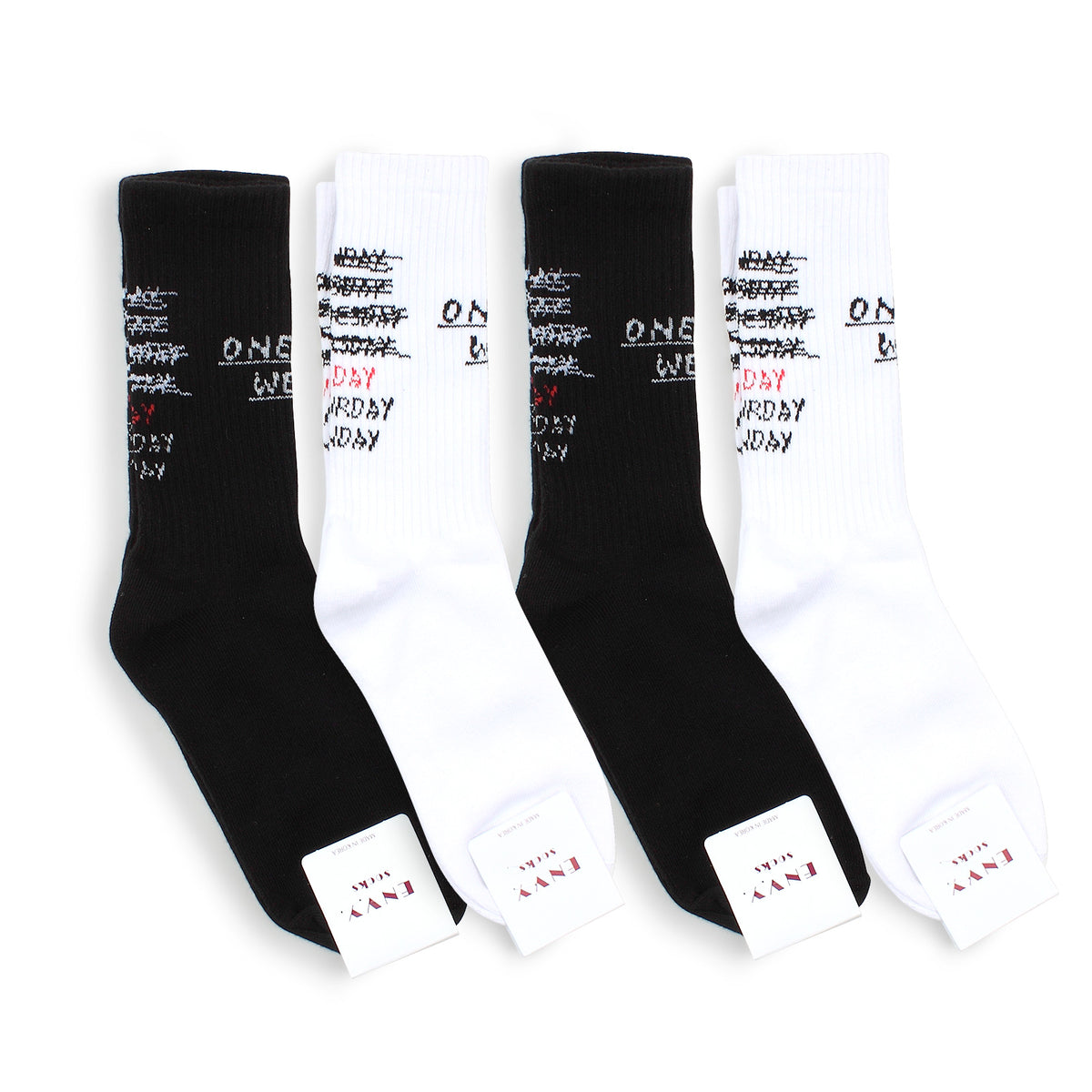 Unisex Lettering Cotton Socks (Board 4 Pairs) YL 1122 – intypesocks