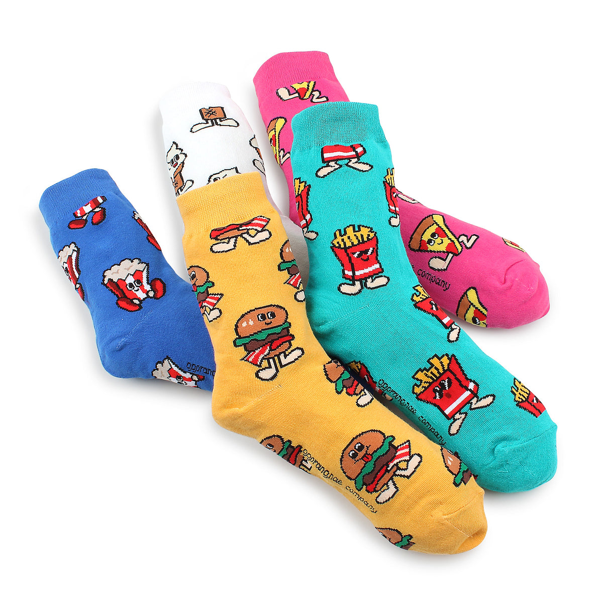 Yummy Snack Socks like Mukbang (crew 5pairs) OK15 – intypesocks
