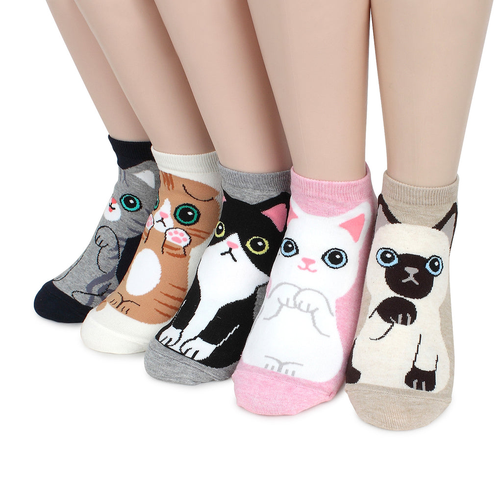 Cute Baby Cats Socks Puss in Boots Girls Ankle Sock women animal OO15 ...