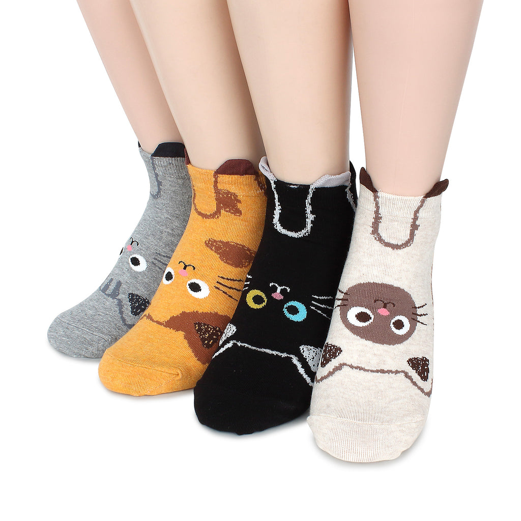 Cat kneading kitten socks (4 Pairs) OD14 – intypesocks