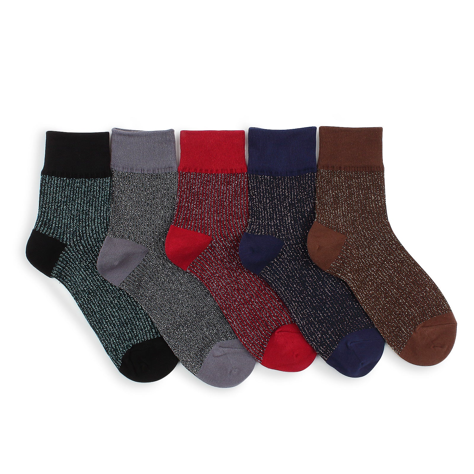 Twinkle shining ankle socks women sexy style (5 pairs) XN15 – intypesocks