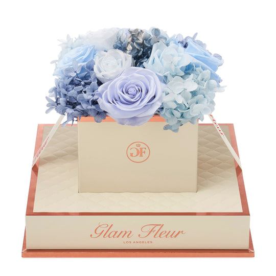 Blue flower preserved dried hydrangea cotton free delivery – Dawn Q. Floral  Design