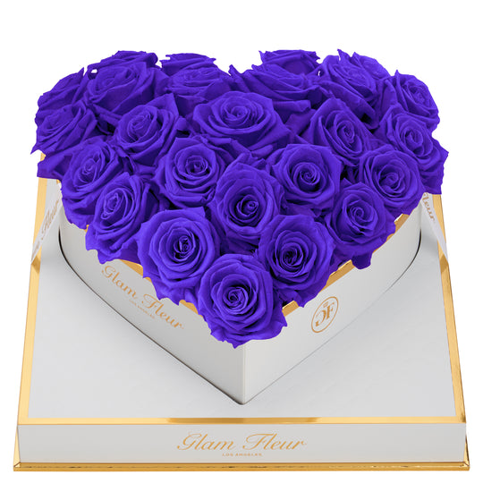 Dark Purple Rose Preserved Flower Charm. 100% High Quality Real