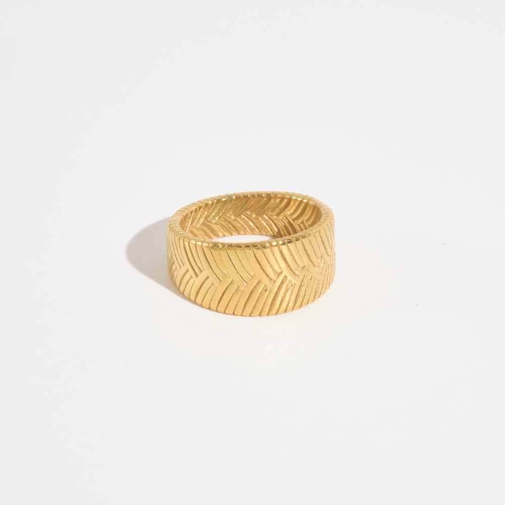 Noelle 18K Gold-plated Band Ring