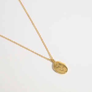 Rose Pendant Necklace 18K Gold-plated