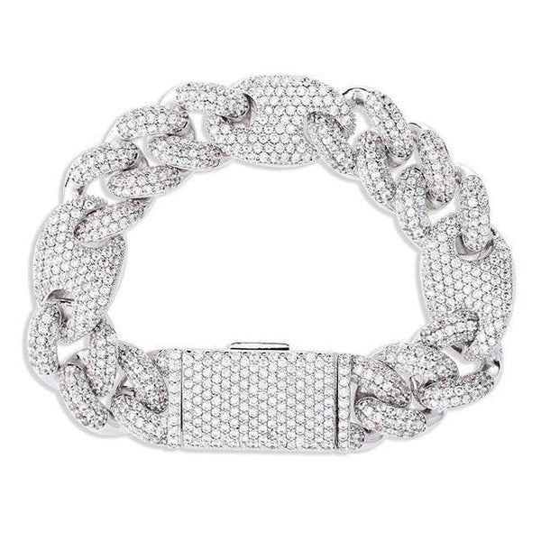 gucci link bracelet diamond