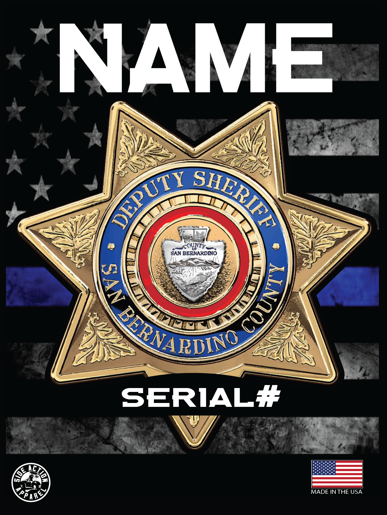 san bernardino police department badge clipart