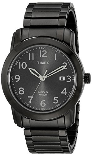 Timex Men's T2P135 Highland Street Gray Stainless Steel Expansion Band |  Gemznthingz