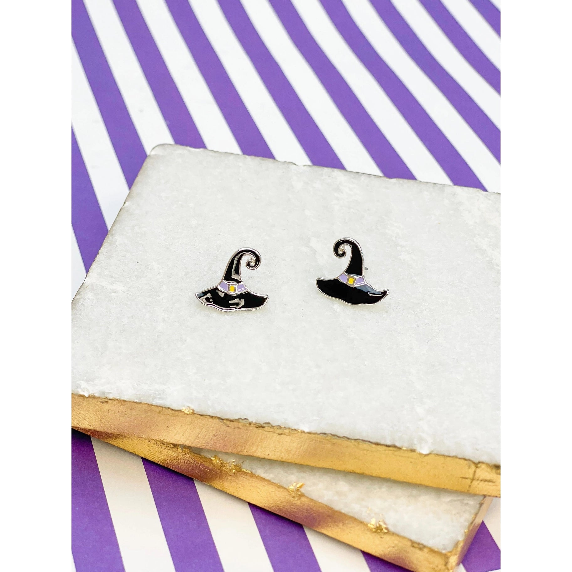 Halloween Witch Hat Stud Earrings