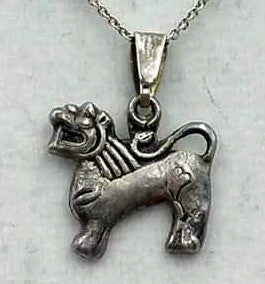 tiffany lion pendant