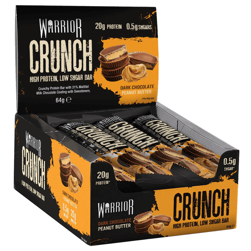 Warrior Crunch Dark Chocolate Peanut 12x 64g